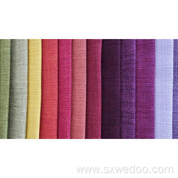 Woven 100% Polyester Dyeing Linen Fabric for Sofa